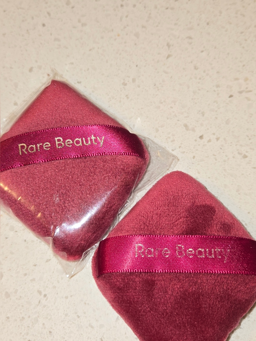 Rare Beauty Fuchsia Velvet Powder Puffs Selena Gomez